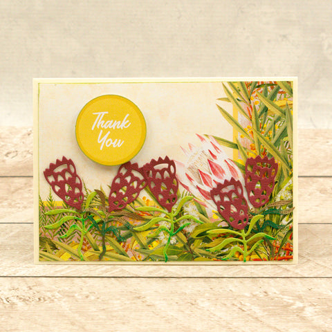 Couture Creations - Sweeping Plains Collection - Bloomin' Protea Mini Cutting Die Set