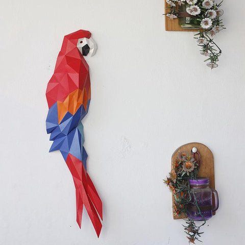 Papercraft World - 3D Papercraft Wall Macaw (Ages 10+)