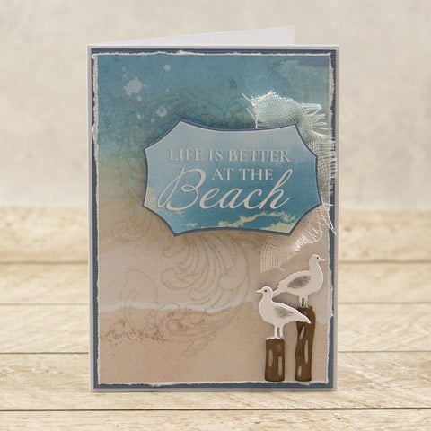 Couture Creations - Tina Ollett's Seaside Girl Collection - Seaside Flourish Stamp Set