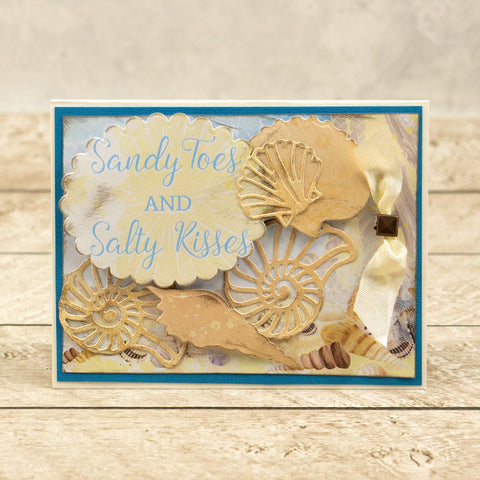 Couture Creations - Tina Ollett's Seaside Girl Collection - Swirling Shell Mini Die Set (2pcs)