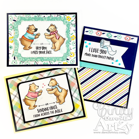 Dare 2B Artzy - Bear Hugs Stamp Set