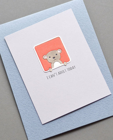 Poppystamps - Peek a Boo Bear Craft Die