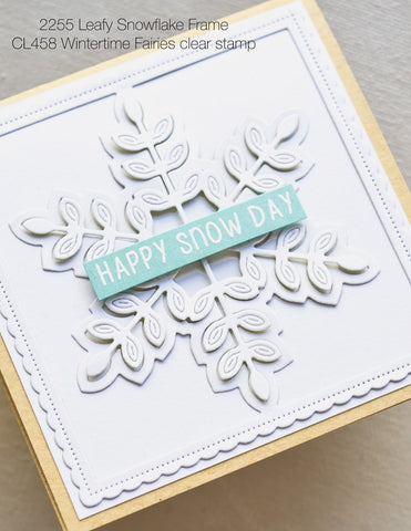 Poppystamps - Leafy Snowflake Frame Craft Die