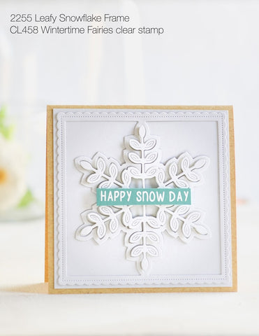 Poppystamps - Leafy Snowflake Frame Craft Die