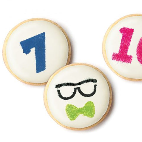 Sweet Sugarbelle - Cookie Stencil - Expressions and Numbers (6 pieces)