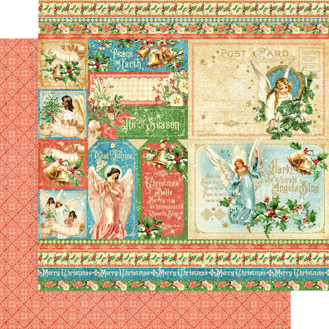 Graphic 45 - Joy to the World Paper 12x12 (Single Sheets)