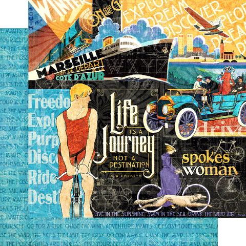 Graphic 45 - Life's a Journey 8x8 Pad