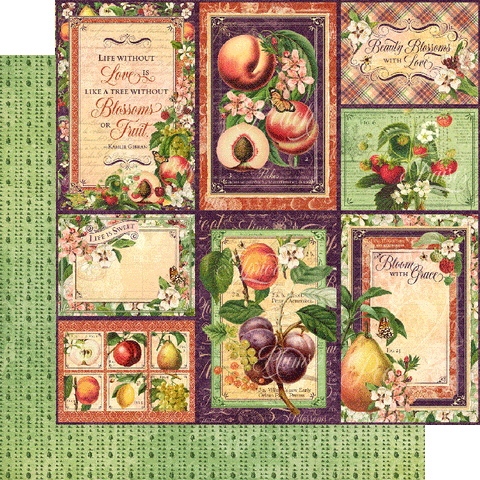 Graphic 45 - Fruit & Flora 8x8 Pad