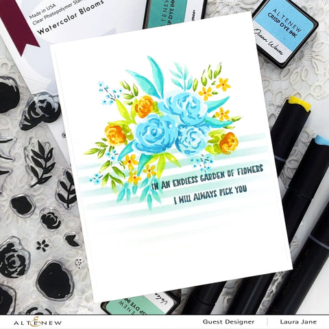 Altenew - Watercolor Blooms Stamp and Die