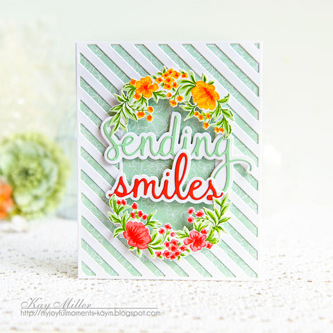 Pinkfresh Studio - Charming Floral Wreath Stamp Set