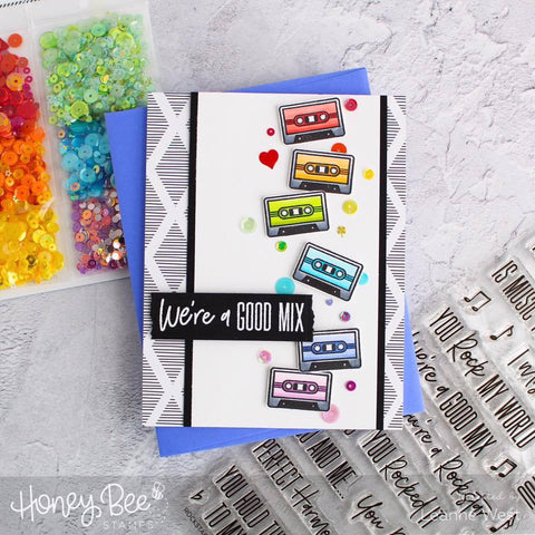 Honey Bee Stamps - Rockstar Sentiments Stamp and Die