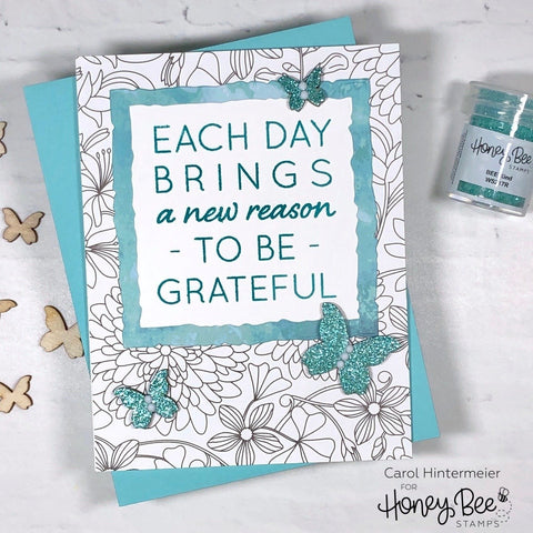 Honey Bee - Grateful Each Day | 3x4 Stamp Set