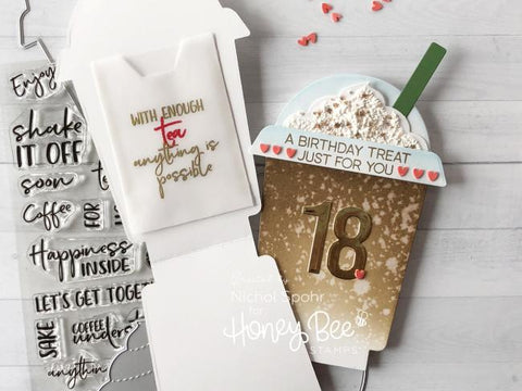 Honey Bee Stamps - Frappe Shake Card - Honey Cuts