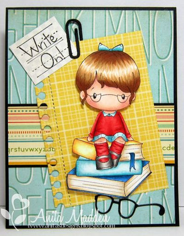 C.C. Designs Swiss Pixie Book Abigail Rubber Stamp