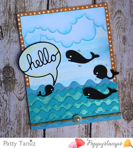 Poppystamp - Yes I Whale Stamp and Die