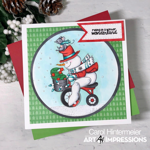 Art Impressions - Snowman Wheelie