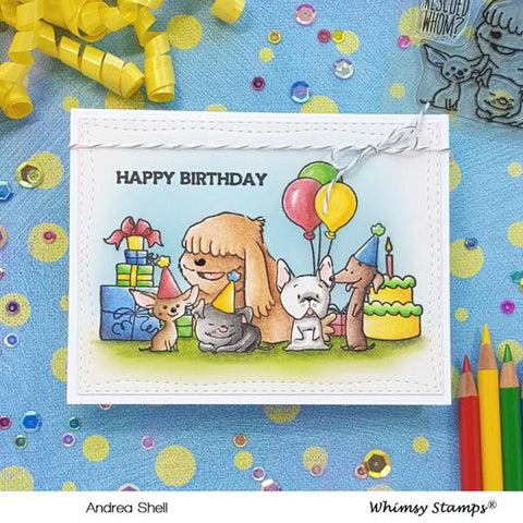 Whimsy Stamps Adopt Don't Shop DOGS Clear Stamps