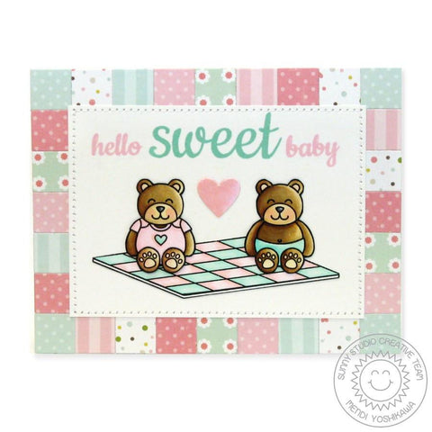 Sunny Studio Stamps - Baby Bear Stamp and Die