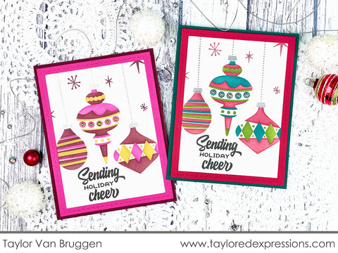 Taylored Expressions - Beautiful Baubles Layering Stencil