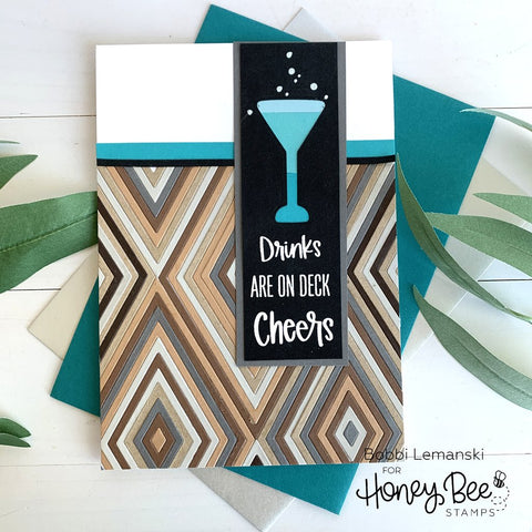 Honey Bee - Raise A Glass | 6x6 Stamp Set