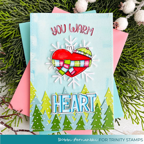 Trinity Stamps - Warm Heart Coordinating Die Set