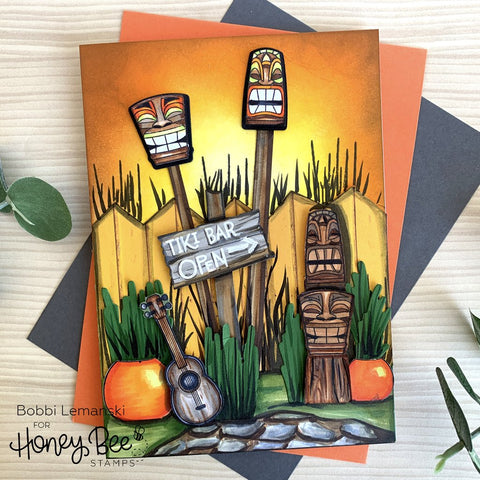 Honey Bee - Luau | 4x6 Stamp Set