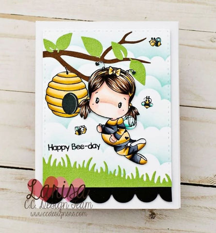 C.C. Designs -  Bee Swissie Clear Stamp Set