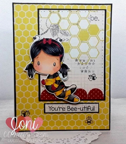 C.C. Designs -  Bee Swissie Clear Stamp Set
