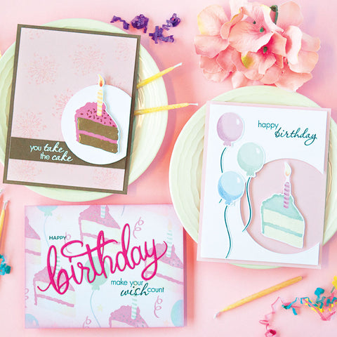 Hero Arts - Color Layering Birthday Cake Stamp and Die