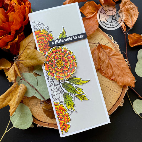 Hero Arts - Marigolds Stamps