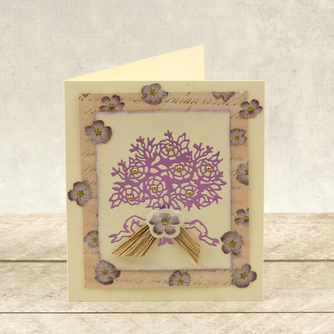 Couture Creations - Butterfly Garden - Hot Foil Stamp - Garden Bouquet