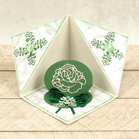 Couture Creations - Peaceful Peonies - Mini Die - Cornered Leaves 3 (2pc)