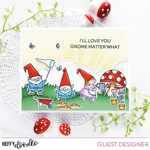 Heffy Doodle - Gnome Matter What Stamps and Dies