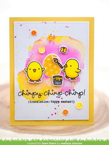 Lawn Fawn - Chirpy Chirp Chirp Stamp and Die