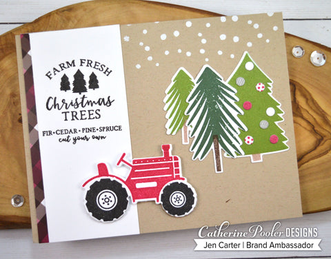 Catherine Pooler - Christmas Tree Farm Stamp and Die