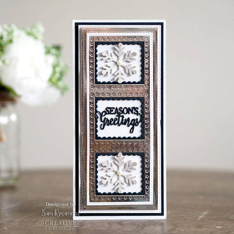 Creative Expressions - Sue Wilson - Slimline Stars Rectangle Aperture Trio Craft Die