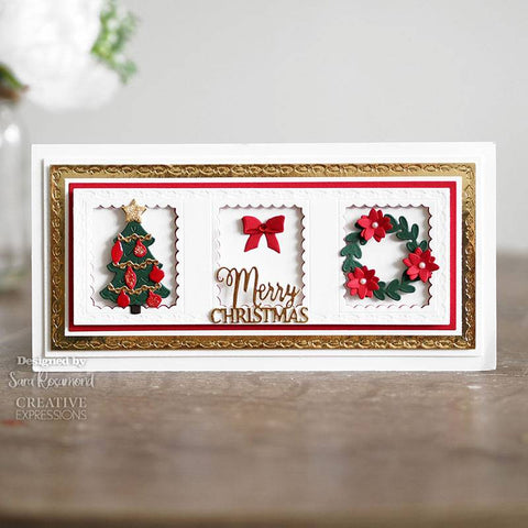 Creative Expressions - Sue Wilson - Slimline Inner Scalloped Rectangle Aperture Trio Craft Die