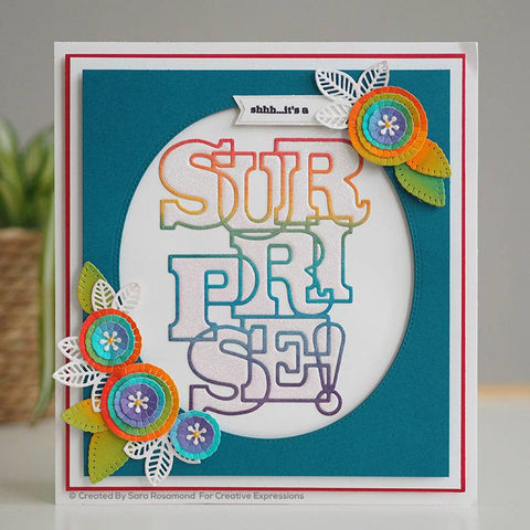 Sue Wilson - Big Bold Words Surprise Craft Die & Stamp Set