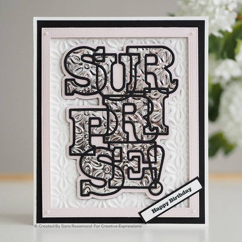 Sue Wilson - Big Bold Words Surprise Craft Die & Stamp Set