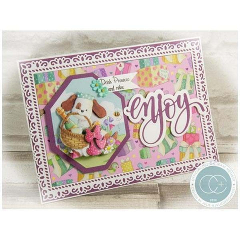 Craft Consortium - The Gift of Giving - Pop the Cork - Clear Stamp Set