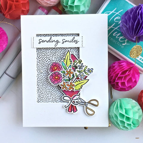 Hero Arts - Flower Bouquet Pieces Stamps and Dies