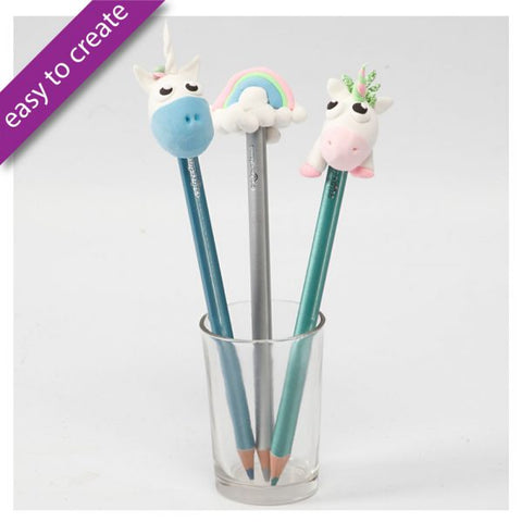 Silk & Foam Clay DIY Kit - Unicorn Pencil