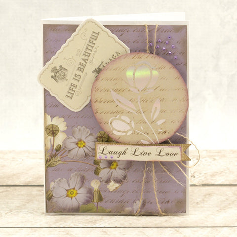 Couture Creations - Butterfly Garden - Hot Foil Stamp - Bloming Flower