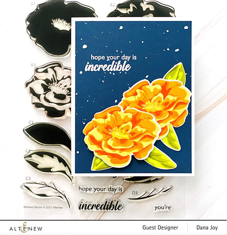 Altenew - Marbled Bloom Stamp Set