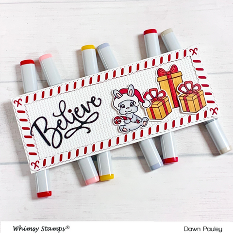 Whimsy Stamps - Slimline Twisty Frame Die