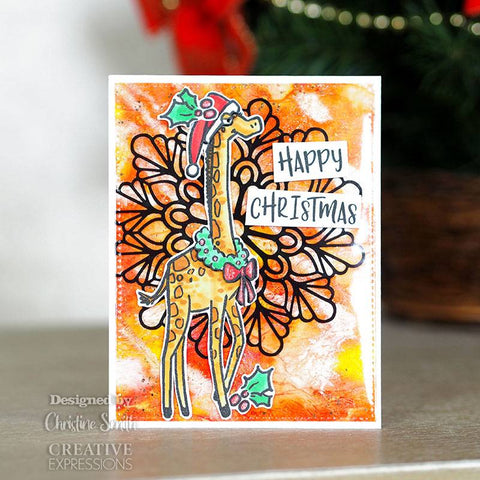 Creative Expressions - Designer Boutique Collection Giraffe Greetings A6 Clear Stamp Set