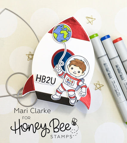 Honey Bee - Rocket Ship Card Base | Honey Cuts