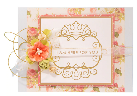 Spellbinders - Glimmer Hot Foil Plate - Monogram Medallions