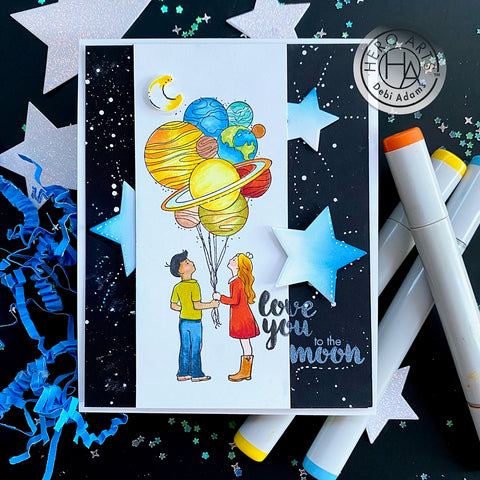 Hero Arts - Our Universe Woodblock Stamp