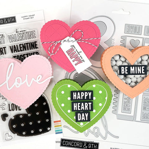 Concord & 9th - Happy Hearts Stamp Set